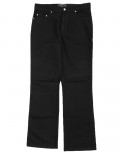 Aνδρικό μαύρο υφασμάτινο παντελόνι με λεπτή ρίγα z15D