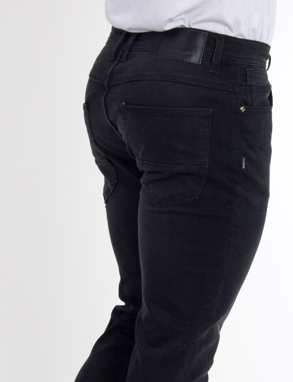 Ανδρικό μαύρο τζιν παντελόνι Denim GD4195