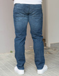 Ανδρικό μπλε τζιν παντελόνι με ξέβαμμα HM4827