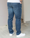 Ανδρικό μπλε τζιν παντελόνι με ξέβαμμα HM4827