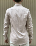 Ανδρικό μπεζ  μακρυμάνικο πουκάμισο BR150139B