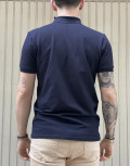 Ανδρική μπλε βαμβακερή κοντομάνικη μπλούζα Polo 4331K