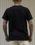 ORIGIN ανδρικό μαύρο βαμβακερό T-shirt με σχέδιο 232710