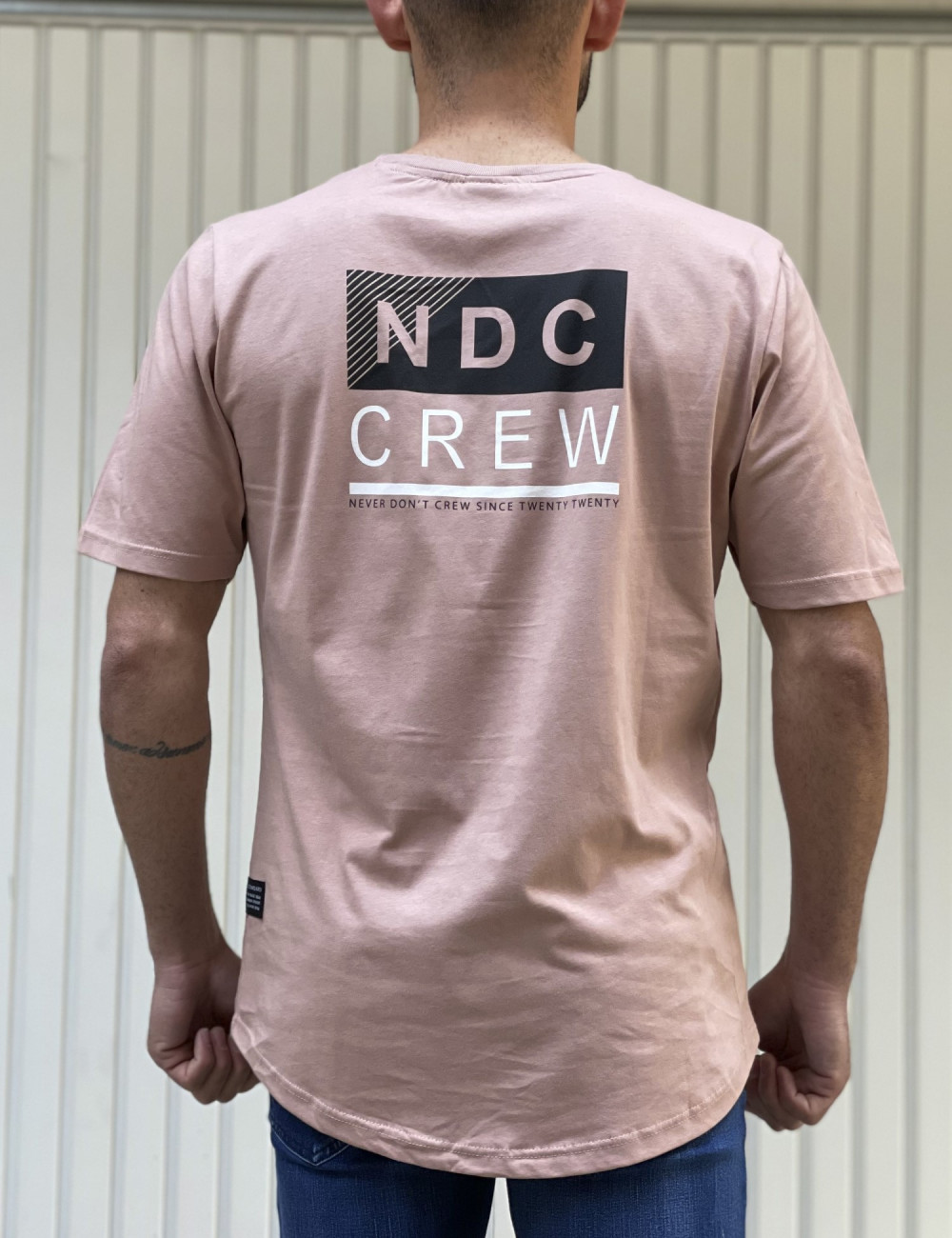 NDC ανδρικό σομόν Tshirt με τύπωμα 222913S