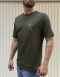 NDC ανδρικό λαδί Tshirt με τύπωμα 222914L