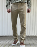 Ανδρικό μπεζ παντελόνι υφασμάτινο Chinos M1331