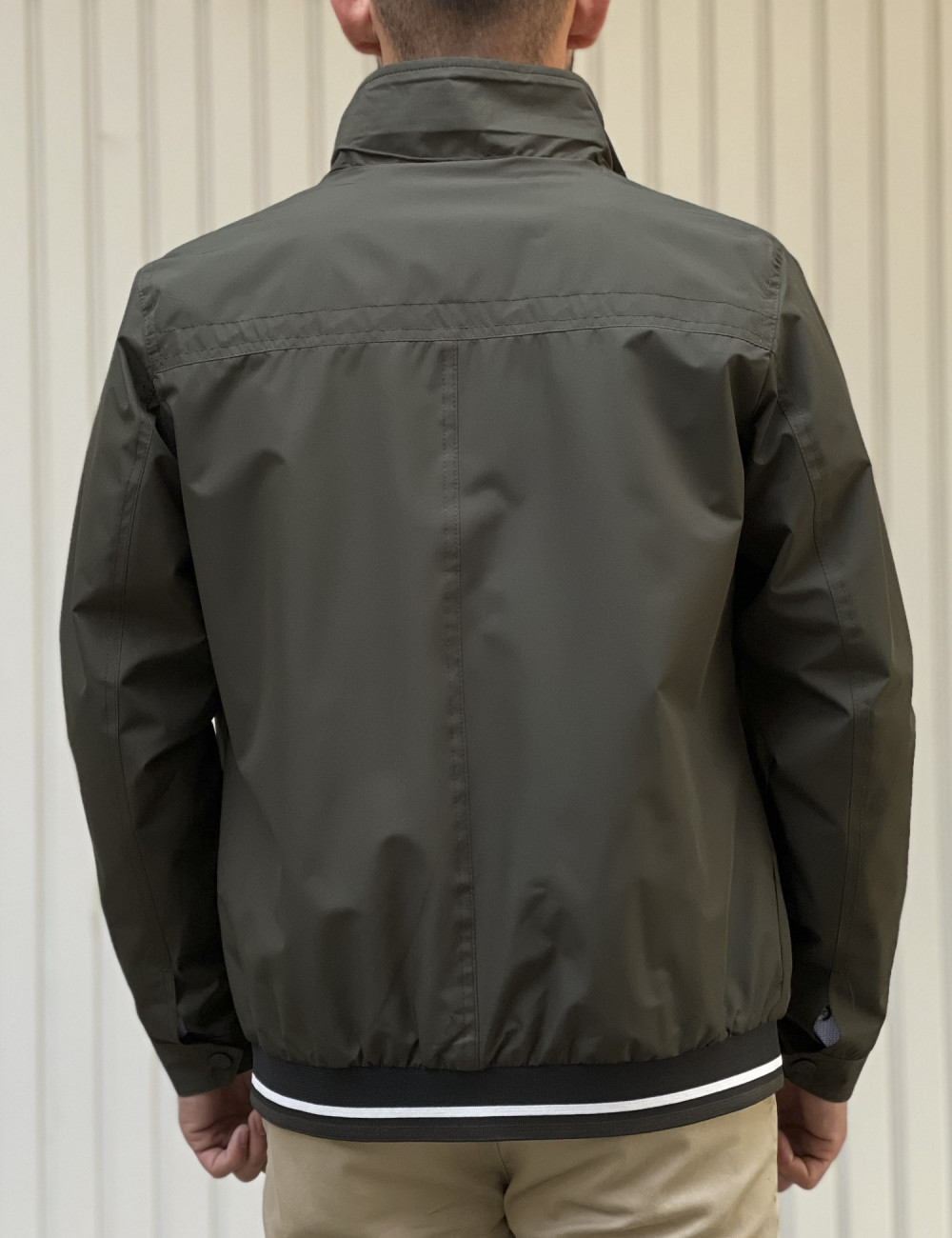 Ανδρικό χακι Jacket με γιακά WS10160P