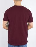 Everbest ανδρικό μπορντό Plus Size T-shirt 2328140