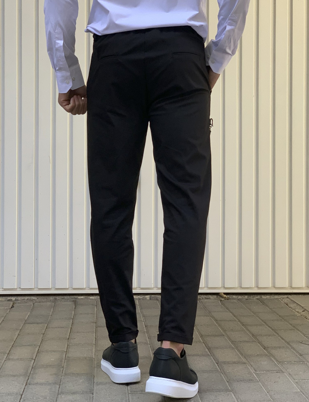 Ben Tailor Ανδρικό μαύρο υφασμάτινο παντελόνι Kowalski 0398B
