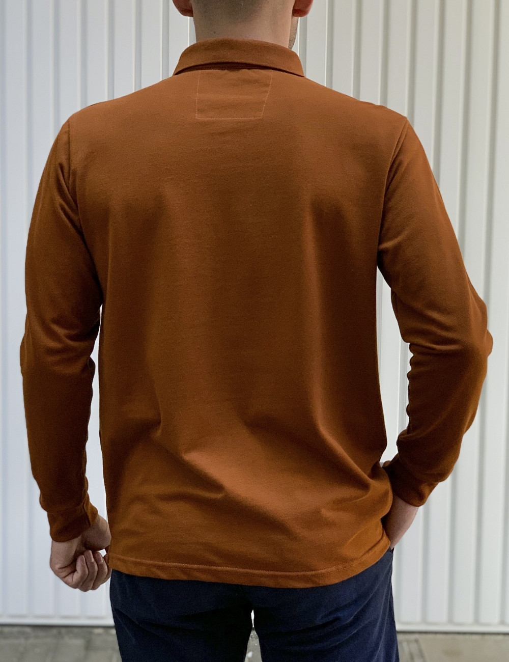 Everbest ανδρική κάμελ Polo πικέ μπλούζα plus size 241999T