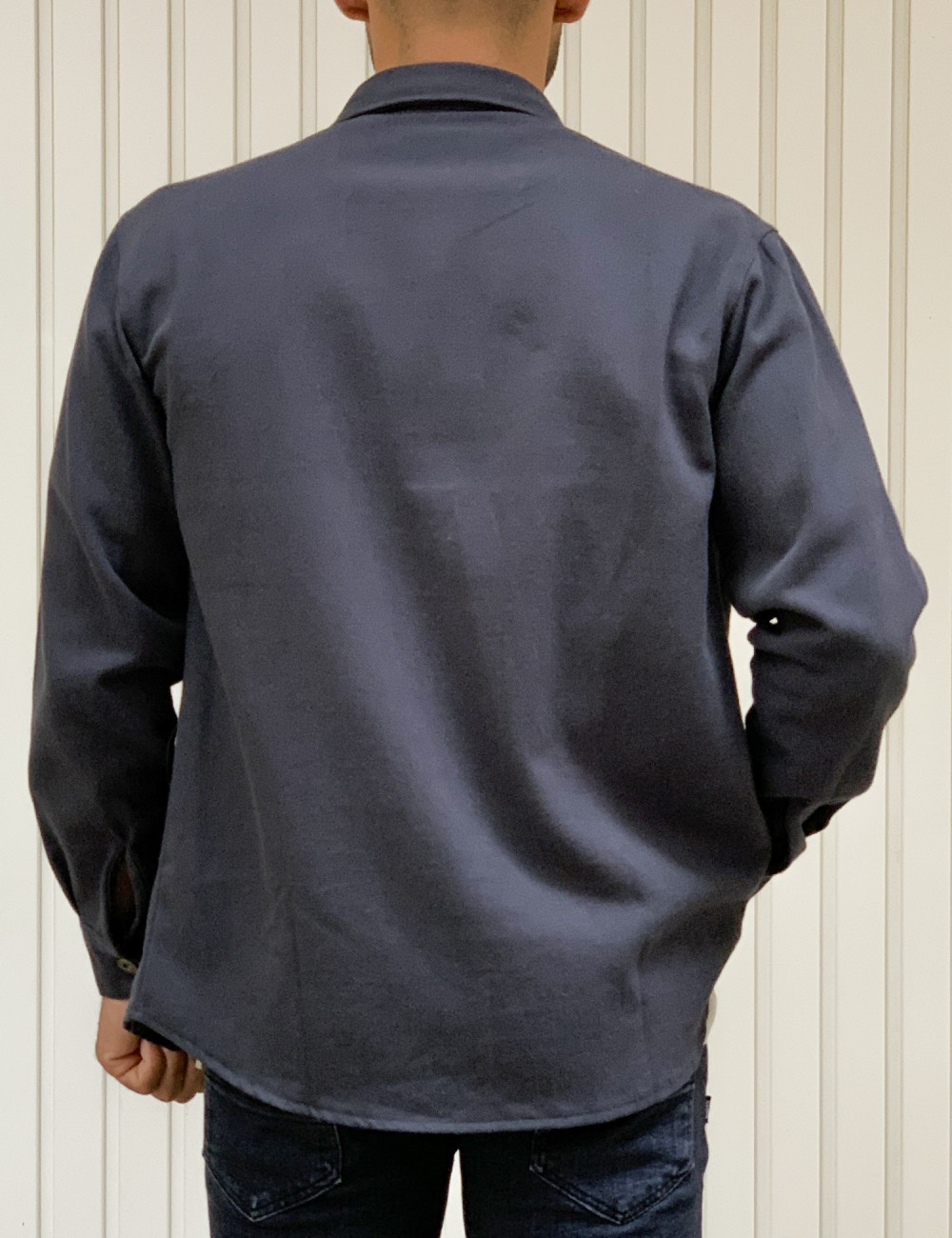 Ανδρικό ανθρακί πουκάμισο overshirt 1911G