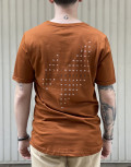 NDC ανδρικό κάμελ T-shirt με τύπωμα 2329070K