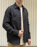 Ανδρικό μαύρο πουκάμισο overshirt 1911B