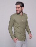 Ben Tailor ανδρικό χακί πουκάμισο Harmony 0395K