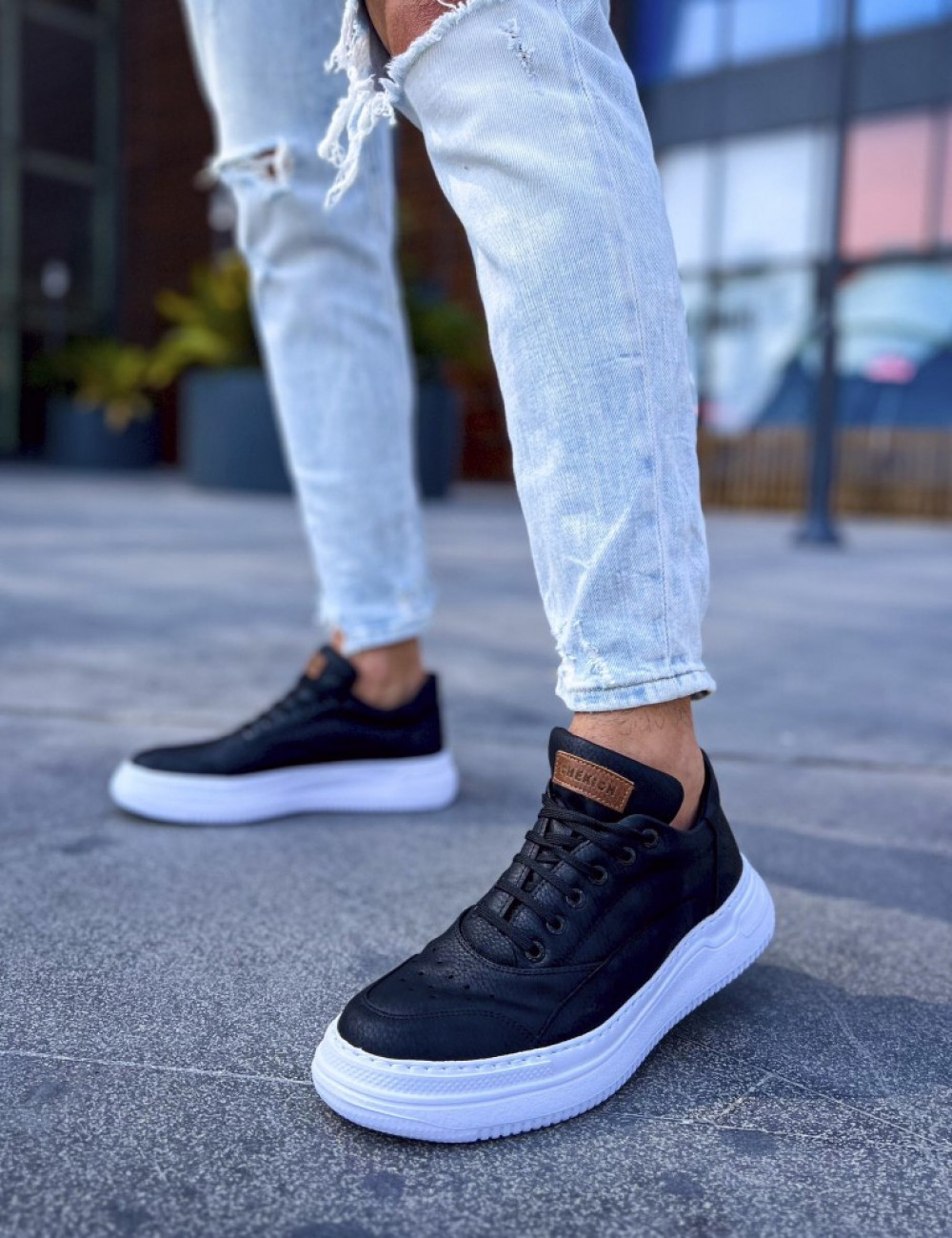 Ανδρικά μαύρα Casual Sneakers CH115B