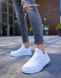 Ανδρικά λευκά Casual Sneakers δίσολα CH105A
