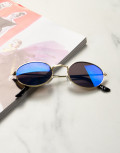 Γυναικεία πράσινα οβάλ γυαλιά ηλίου καθρέπτης Luxury LS3063P