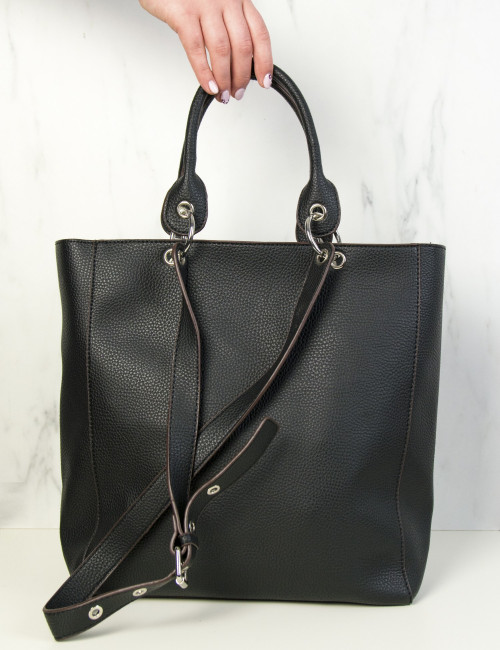 Γυναικεία μαύρη τσάντα ώμου CK5680