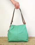 Γυναικεία πράσινη τσάντα ώμου δερματίνη 23473G