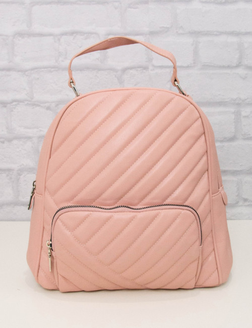 Γυναικείο ροζ Mini Backpack καπιτονέ CK5687R