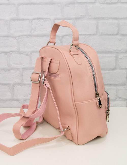 Γυναικείο ροζ Mini Backpack καπιτονέ CK5687R
