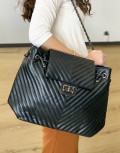 Γυναικεία μαύρη τσάντα ώμου CK5650