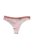 Γυναικείο ροζ βαμβακερό String εσώρουχο με τύπωμα 358750
