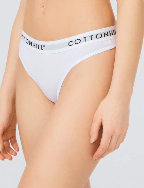 Cottonhill γυναικείο λευκό βαμβακερό String εσώρουχο CH0622