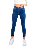 Γυναικείο μπλε τζιν παντελόνι σωλήνας LY2691 