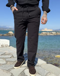 Ανδρικό υφασμάτινο παντελόνι με κορδόνι κ κουμπί στη μέση.