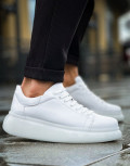 Ανδρικά, δίσολα Sneakers με κορδόνια λαστιχένια σόλα.