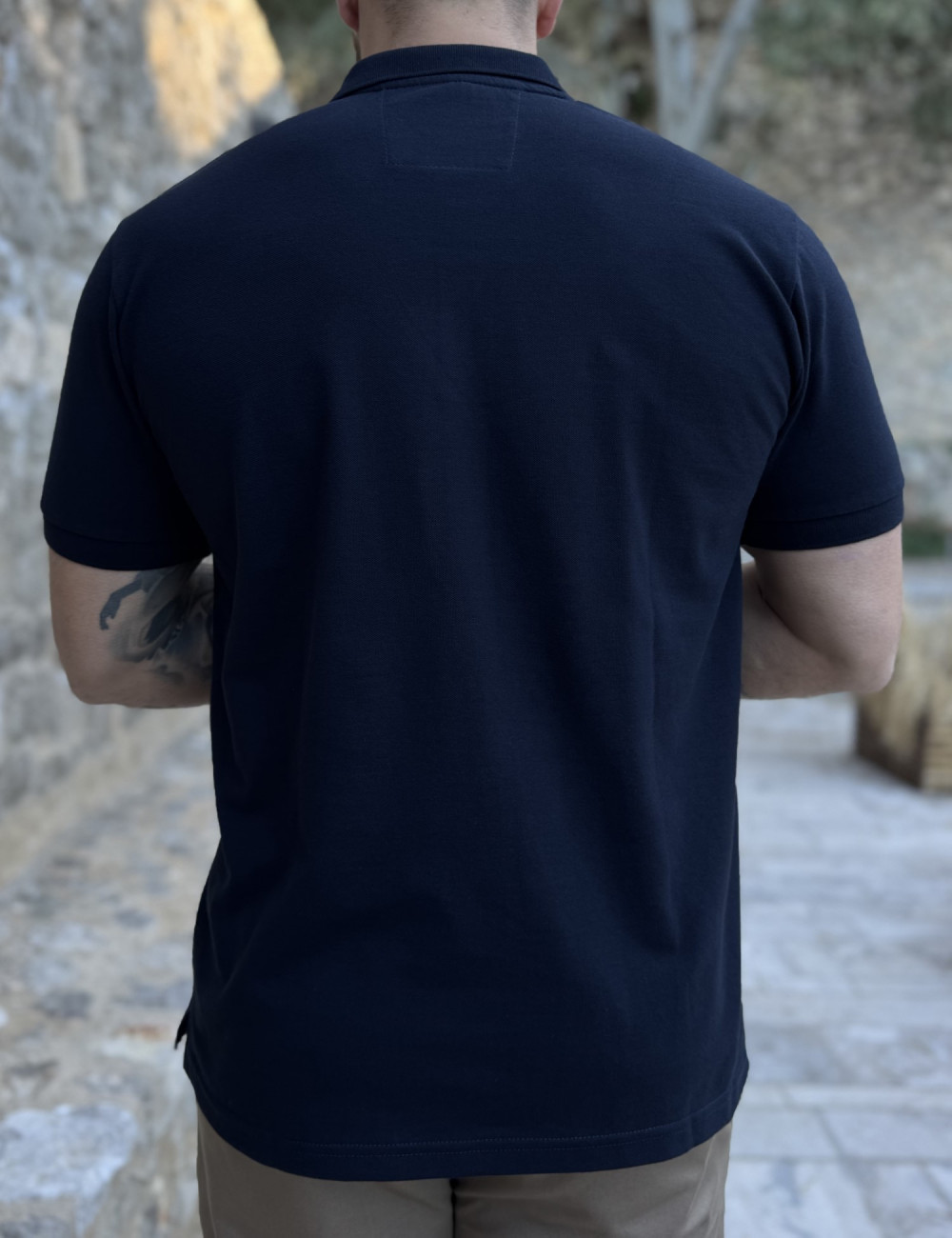 Ανδρική Polo κοντομάνικη μπλούζα πικέ.