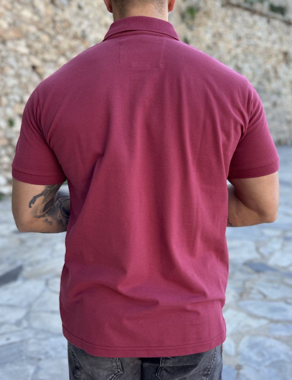 Ανδρική Polo κοντομάνικη μπλούζα πικέ.