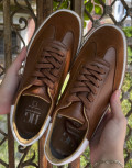 Aνδρικά χαμηλά Casual Sneakers κατασκευασμένα από γνήσιο δέρμα.