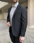 Ανδρικό&nbsp;μαύρο μονόχρωμο σακάκι.