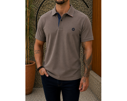 Everbest ανδρική πούρο πικέ Polo μπλούζα Plus Size 262833P