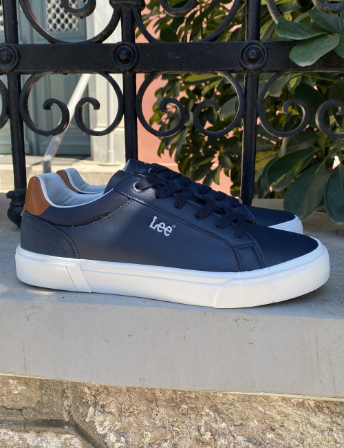 Lee ανδρικά μπλε navy casual sneakers 50261024B