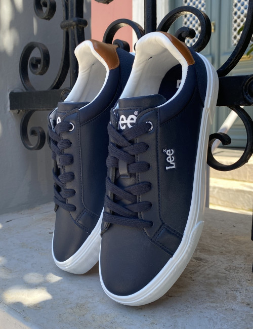 Lee ανδρικά μπλε navy casual sneakers 50261024B