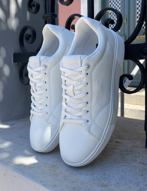 Lee ανδρικά λευκά casual sneakers 50261026W