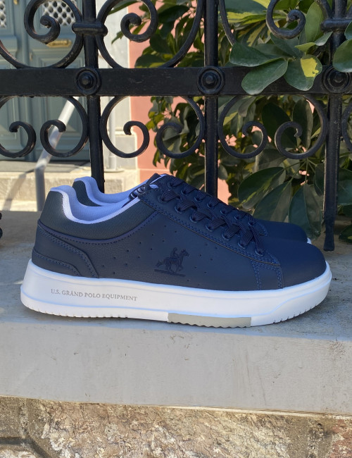 US GRAND POLO ανδρικά μπλε navy casual sneakers GPM21265L