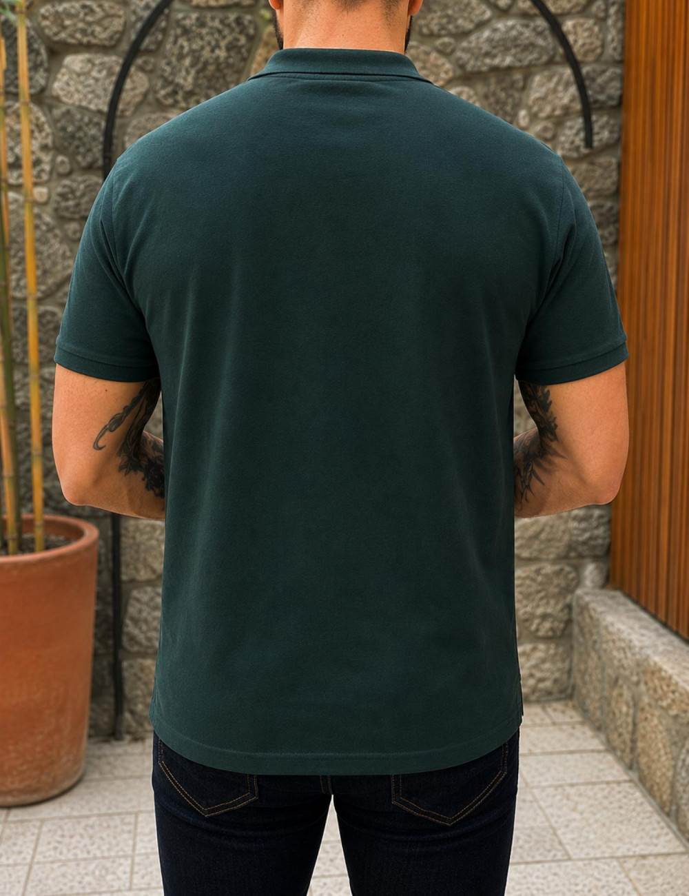 Ανδρική Polo κοντομάνικη μπλούζα πικέ.