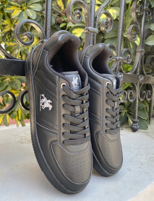 Us Grand Polo ανδρικά μαύρα casual sneakers GPM524705