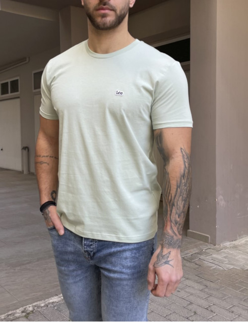 Lee Patch Ανδρικό T-shirt Κοντομάνικο φιστικί 112364540