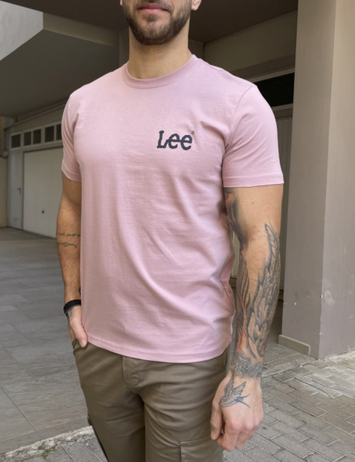 Lee Wobbly T-shirt ροζ με στάμπα 112364536