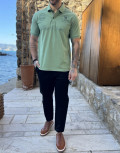 Ανδρική Polo κοντομάνικη μπλούζα πικέ.