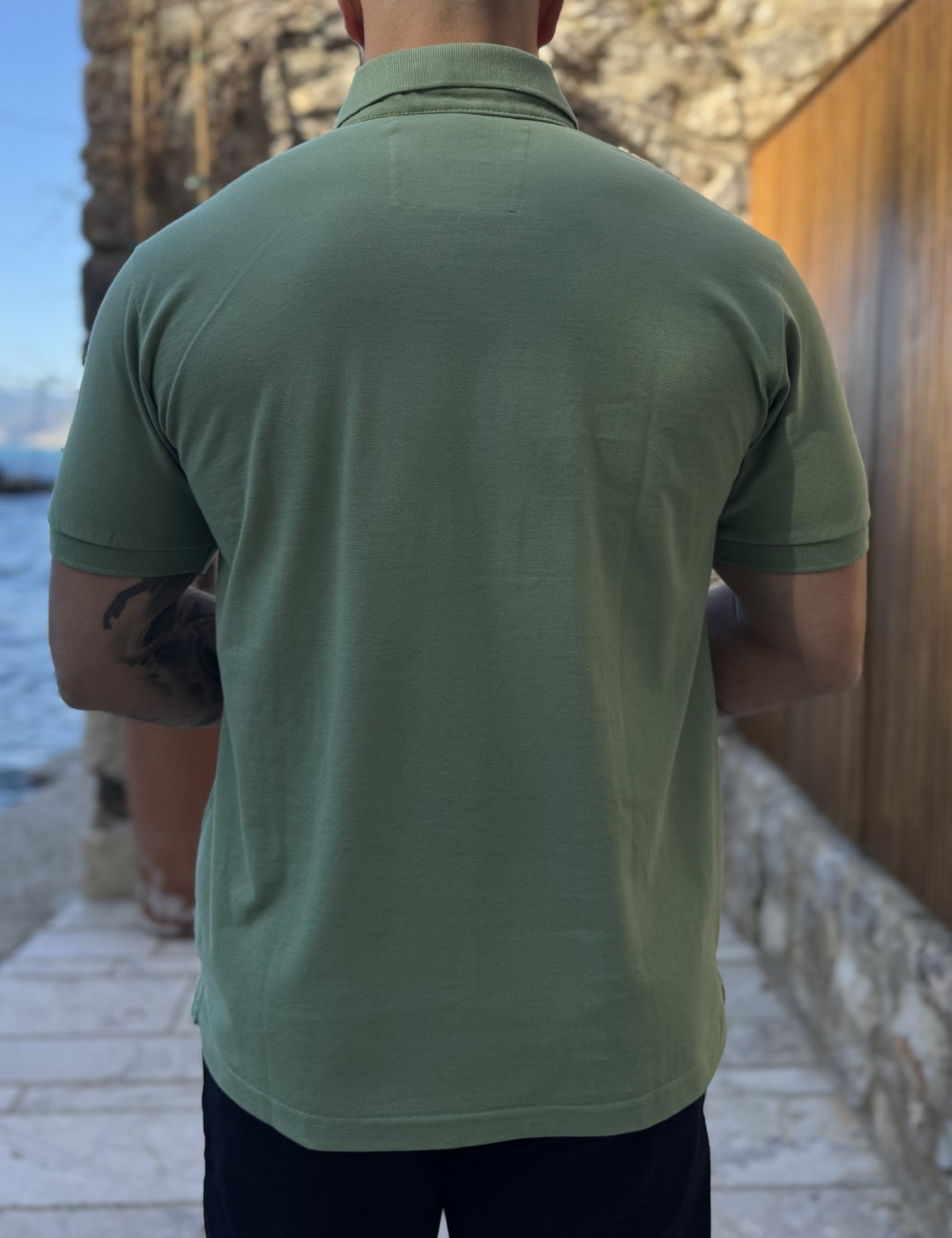 Ανδρική Polo κοντομάνικη μπλούζα πικέ.