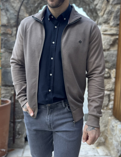 Everbest ανδρική πούρο ζακέτα με διπλό ύφασμα Plus Size 261044P