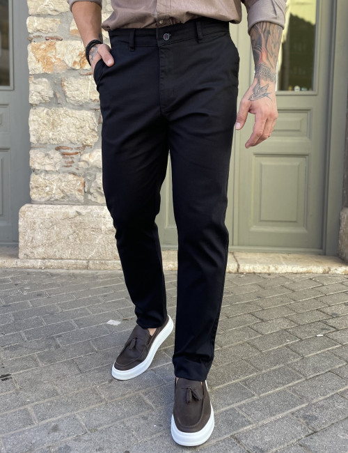 Dynamo ανδρικό μπλε παντελόνι υφασμάτινο Chinos D1316B