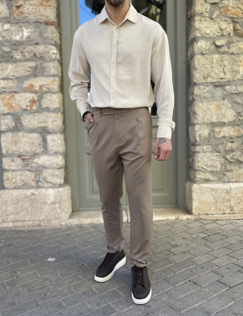 Joggermen ανδρικό πούρο υφασμάτινο παντελόνι με πιέτες 2013