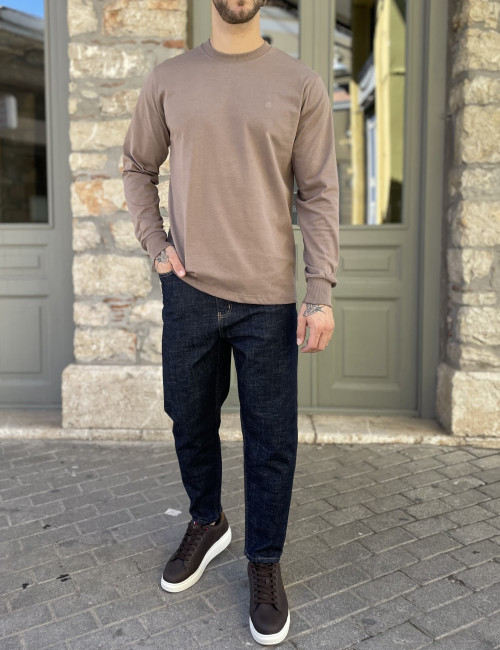 Everbest Ανδρική πούρο βαμβακερή μπλούζα Plus size 2610160P